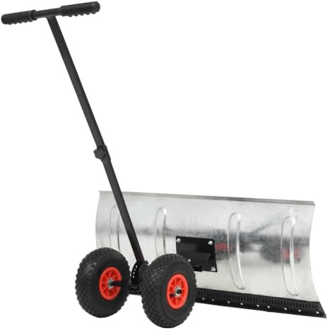 Lumanois Spazzaneve Manuale con Ruote 100x44 cm, Casa e Giardino,Prato e Giardino,Rimozione della Neve,Pale da Neve, 13.7kg-142915