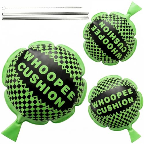 POPLAY 3 Packs Whoopee Cushions, Fart Prank for Novelty Party Favors Kids and Adults Fart Pillow Novelty Gifts