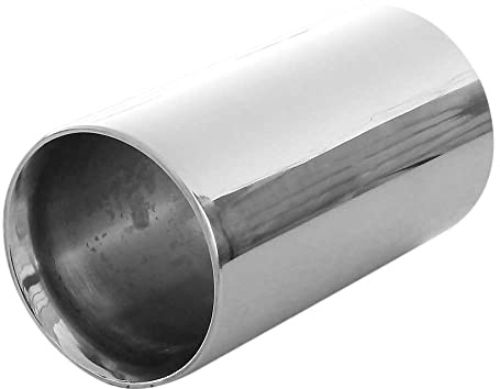 Auspuffblende Endrohr Endstuck Auspuff Blende Schalldampf Sportauspuff Universell Schalldampf Sport Tuning Optik Edelstahl Rund von 42mm bis 60mm