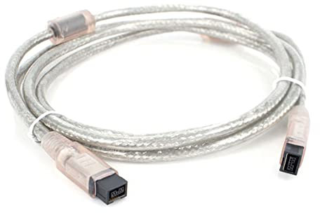 ezqnirk 1pcs IEEE 1394 Interfaz del cable 9 Pin a 9PIN 800 a 800 FW800 FireWire 1.8m 3m 5m Doble magnético Doble Shield,3m