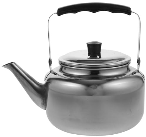 ABOOFAN Tetera De Acero Inoxidable Hervidor De Agua Para Camping Y Hogar Portátil Y Ligero Con Asa Antiescaldaduras Para Té Avena Y Sopa Instantánea 1 Unidad