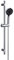 DETBOM Set Asta Doccia 90cm con 3 Funzioni di Doccetta, Soffione Regolabile, 1,5m Tubo Flessibile Doccia, Supporto Soffione Doccia Ruotabile a 360°, Colonna Doccia senza Miscelatore, Acciaio Inox 304