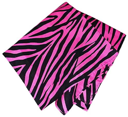 LUCKGONI Pink Zebra Bandana Kopftuch Damen Taschentuch Y2k Top Turban Headwrap