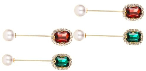 SOIMISS 4stücke Elegante Perlen Brosche Anstecknadel Für Damen Chic Lapel Pin Für Hochzeiten Und Anlässe Schmuckzubehör Für Kleidung Teiliges Für Freundinnen