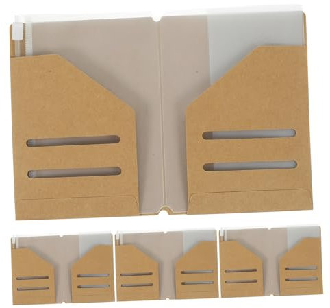 BESTYASH 4stücke Teiliges Reise-kraftpapier Holder Mit PVC Organizer Tasche Praktischer Reisepasshülle Für Id Kreditkarten Und Dokumente Für Unterwegs