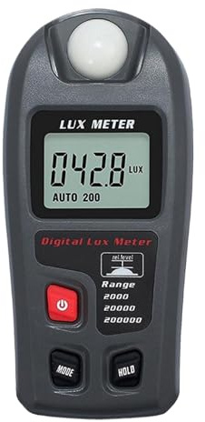 Digitale Lumen Belichtungsmesser | Luxmeter | PAR Belichtungsmesser | Helligkeitsmesser | Lichtprüfer | Lichtprüfer | Portil Beleuchtungsphotometer