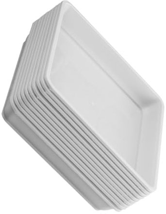 YARNOW 20pcs Platz Kunststoff Anlage Untertassen Wasser Fang Topfpflanze Trays Für Indoor Blumen