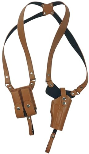 Schulterholster verstellbare Leder -Schulter -Holster für verdeckte allgemeine vertikale Waffe für Männer Frauen für Bühnenpropie