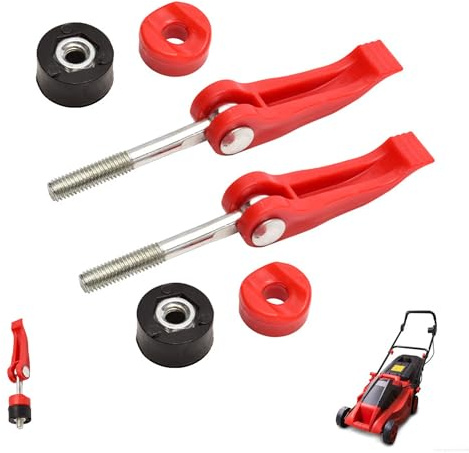LONGHAO 2 pcs Griffknopf Mutterschraube Rasenmähergriff Mäherschraub | Universal-Mutter Rasenmäher-Griffknöpfe Griffmutter für Rasenmäher,Muttern und Schrauben Bolzen für Rasenmäher Maschine