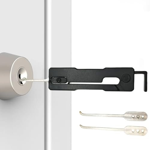 GGUFAY Set Di Attrezzi Per La Raccolta Di Serratura, Pieghevole, Compatto E Portatile, Set Di Utensili A Mano Per Fabbri