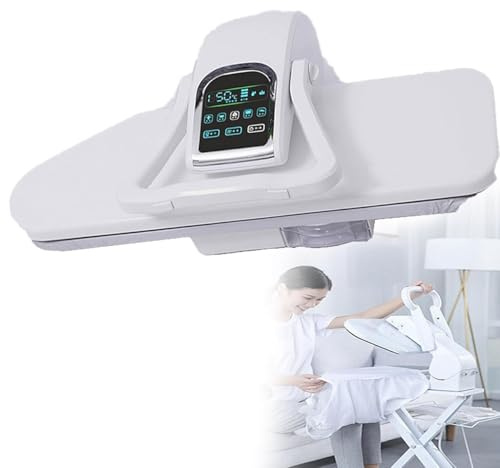 YXFAZPP Presse à Vapeur Professionnelle, Presse à Repasser pour vêtements 66/79/89cm avec Panneau à écran Tactile, Machine à Repasser à Vapeur 1L, pour Une lessive Efficace (76cm)