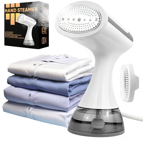 muhogxio Defroisseur, 1500 W et 300 ml Defroisseur a Main Réchauffage Rapide en 20s, Defroisseur Vetement Steamer pour les Déplacements et à la Maison, Enlever les Plis des Vêtements