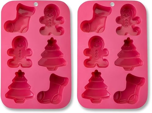 Zenker 6er Minikuchenform – Vielseitige Silikonform für Dessert, Eiswürfel & Schokolade, 26 x 17 x 3 cm, temperaturbeständig -40 °C - 230 °C, spülmaschinengeeignet – The Christmas Candy Shop