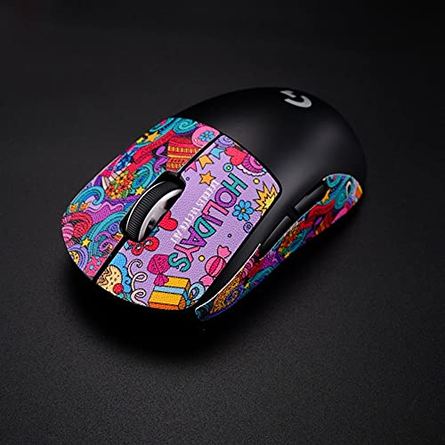 2Duck Skins de la Souris Skins Skins Since Sincer Sweat Autocollant Patients Skates pour Logitech G Pro Wireless G Pro x Souris de Jeu de Jeux de Couleurs Multiples