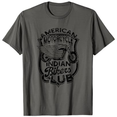 American Motorcycle Indian Bikers Club - Motorradfahrer T-Shirt