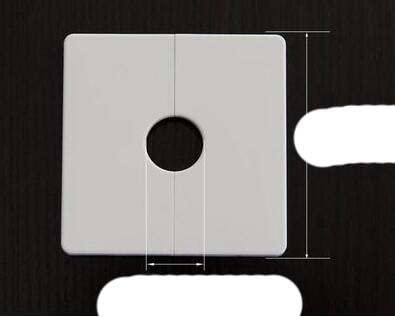 KEOJI wall Wire hole cover 86 type Junction Box outlet cable protector faucet angle valve Pipe plug decor cover snap-on Plate-white 28mm