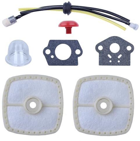 Mtanlo Filtro Aria per Echo SRM-266 SRM-280 PE-280 PB-251 PB-255 PB-265 A226000471 A226000472 Trattorini Soffiatori di Tubo Benzina E Pera Ammortizzatore Kit Guarnizioni Carburatore