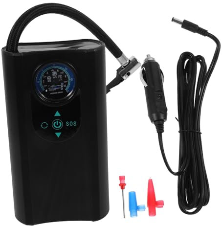 VINTORKY Inflador De Aire Portátil para Neumáticos De Coche Compresor Rápido Adaptadores Bomba De Inflado Multifuncional para Vehículos y Bicicletas