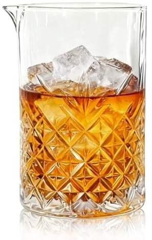 Gbuxska Cocktail Mixing Glass - Thick Bottom Seamless Mixing Glass for Cocktail Shaker, Cocktail Glasses, Whiskey 25oz (750ml)