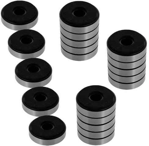 jojofuny 20pcs Speaker Isolation Pads for Turntable and Amplifiers, Anti Vibration Feet Audio Abs and Eva Material, Improved Sound Isolation and Shock Absorber for Home Audio Accessories