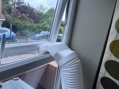 AC Window Pipe Adapter Vent for Outward Opening Windows Air Con Conditioning Exhaust for 150mm 6