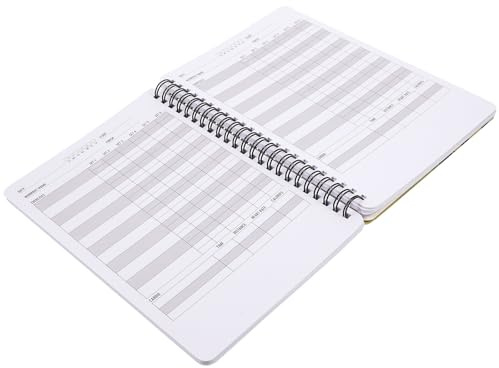 Amosfun Bloc-notes A5 pour Planificateur D'entraînement et Suivi de Fitness en Papier Jaune, pour Maison et Salle de Sport