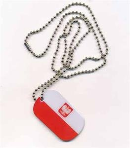 DOG TAG Polen Adler Erkennungsmarke Kette Grösse 30 x 50mm - FRIP –Versand®