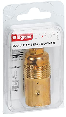Legrand LEG91120 Sockel E14, Cap, Messing, Stahl
