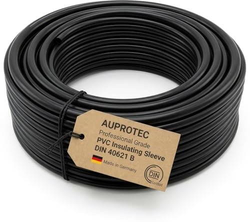 AUPROTEC 5 10 20 oder 50 m Isolierschlauch PVC Kabel Schutz Schlauch Auswahl: (Ø 10 mm innen, 10m Meter)