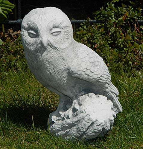 Dekofigur Tierfigur Gartenfigur Beton Figur Steinkauz Eule H 26 cm Vogel Gartendeko Garten Dekofigur Gartenskulptur