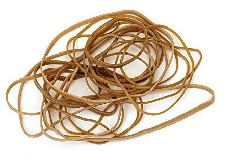 Whitecroft Essentials No 38 3x150mm Natural Rubber Bands (Box of 454g),beige|oak|brown