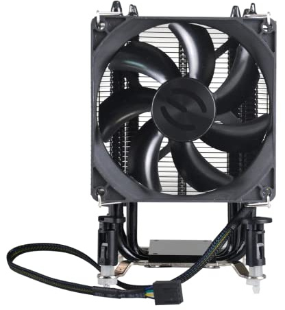 EVGA ACX mITX CPU Cooler, 92mm 2800RPM Fan, Sleeve, Direct Touch 4 Heat Pipe, Intel Socket 1150/1155/1156/1200 100-FS-C901-KR