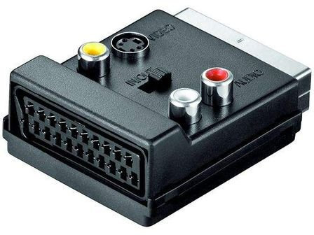 Inconnu noname - Adaptador euroconector a 3 RCA y s-VHS (negro)