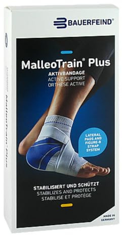 BAUERFEIND MALLEOTRAIN Plus Sprunggelenkb.links Gr.4 titan 1 St