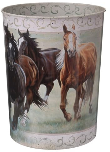 Tough 1 Gift Corral Waste Basket Horses