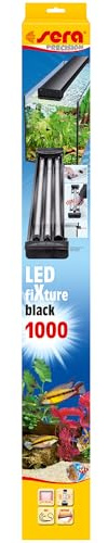 sera LED Fixture 1000 black | Aufsatzlampe für offene Aquarien | passend für bis zu 3 sera LED X-Change Tubes | in Schwarz | LED-Aquariumbeleuchtung