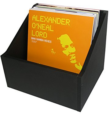 LP Schallplatten Holz Box schwarz Protected 2. Wahl