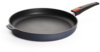 Woll Diamond Lite plattpanna – induktiv – Ø 32 cm, 5 cm hög, med avtagbart handtag – lämplig för alla typer av spisar, gjuten aluminium, ugnssäker, antracit