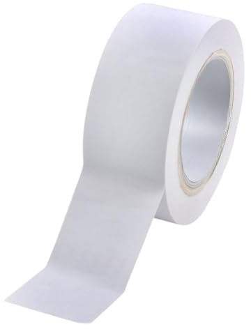 BONUS Eurotech 1BL23.46.0050/033A# Ruban de marquage au sol PVC, largeur 50 mm, longueur 33 m, adhésif à base de caoutchouc, épaisseur 0,17 mm, Blanc