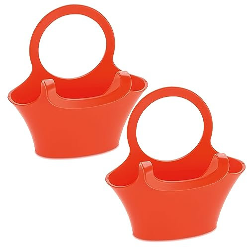 Koziol Tassenutensilo JESSI 2er-Set solid orangerot P1/K24