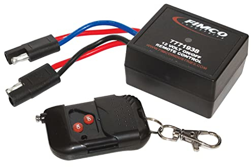 Fimco 7771938 12 Volt On/Off Wireless Remote Control 250 Feet Range Quick Connect to Fimco 5275086, 5275087 or all 12 Volt Sprayer Pumps up to 20 Amps, Convenient Keychain Clip and Collapsable Antenna