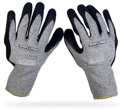Gants Anti-Vibration - Paire de Gants de Travail en Fibre de Verre et Spandex - Taille 10/L