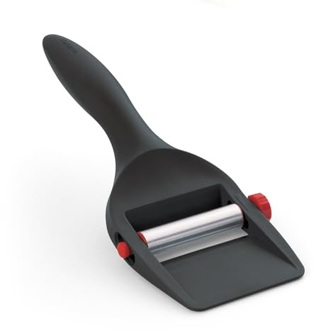 Cuisipro Adjustable Cheese Slicer, Adjustable Knob for Desired Thickness, Mandolin Slicer Alternative, Stainless Steel and Nylon, 23cm, Dishwasher Safe