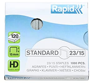 RAPID 24869600 - Caja 1000 grapas 23/15 mm Standard galvanizada