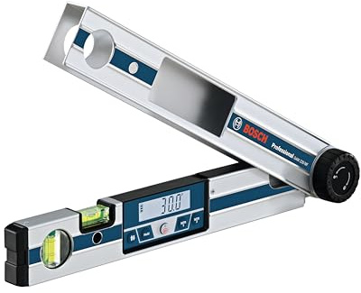 Bosch Professional Mesureur d'angle numérique GAM 220 MF Bosch Professional (calcul d'onglet, plage de mesure : 0 - 220º, longueur : 40 cm)