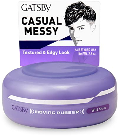 GATSBY Moving Rubber Wild Shake Hair Wax, English Version, 80g/2.8oz