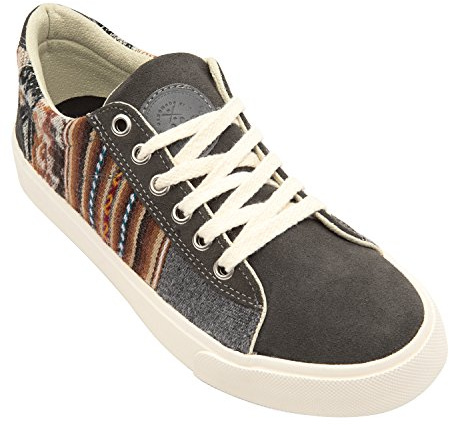 Inkkas Cusco Low Top Sneakers for Men & Women - Handcrafted Artisan Womens & Mens Casual Shoes - Lightweight & Comfortable Womens/Mens Shoes in Brown - Canvas Low Top Sneaker w/Insole Arch Support
