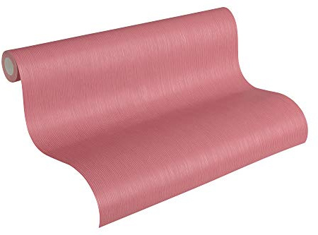 A.S. Création Papiertapete Urban Flowers Ökotapete Tapete Unitapete 10,05 m x 0,53 m metallic rot Made in Germany 328051 32805-1