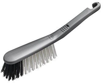 Addis Hand Brush with Stiff Bristles and an Extra-Sturdy Handle, Metallic Silver, 1,319236