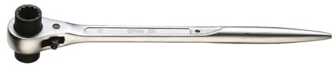 Beta 93C Double-Sided Scaffolding Ratchet Wrench, Metric 21mm x 22mm